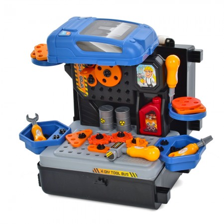 Дитячий набір інструментів BabyToys 8071 верстак-валіза