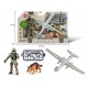 Військовий іграшковий набір для дітей F 9-2 безпілотник, фігурка військового, собака, зброя, в коробці