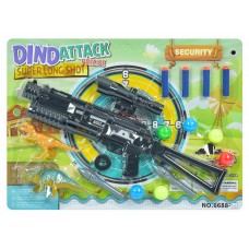 Игрушечная винтовка Dino Attack с мягкими шарами и мишенью, 42 см 6688-45