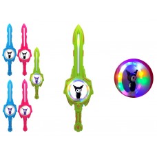 Игрушка Меч с вертушкой Kuromi со звуковым эффектом и подсвидетелем 54см BT-5515-6D