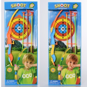 Детский игрушечный лук 800-1 39 см, пули-присоски, мишень
