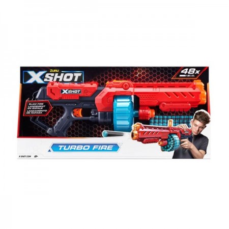 X-Shot Red Быстрострельный бластер EXCEL Turbo Fire 36270R