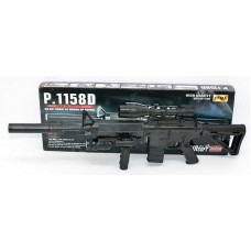 Игрушечный автомат BabyToys Р 1158 D с лазером и фонарем Игрушечный автомат BabyToys Р 1158 D с лазером и фонарем
