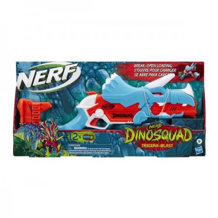 Бластер Nerf DinoSquad Тricera-Blast 12 мягкие патроны F0803 Бластер Nerf DinoSquad Тricera-Blast 12 мягкие патроны F0803
