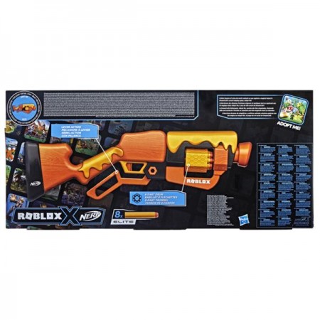 Бластер Nerf Roblox Adopt Me Bees мягкие патроны F2486 Бластер Nerf Roblox Adopt Me Bees мягкие патроны F2486