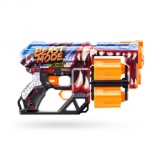 Быстрострельный бластер X-SHOT Skins Dread Beast Out 36517P  . В комплекте с бластером идут целых 12 патронов ,  Размер упаковки 10 x 10 x 10 см