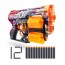 Быстрострельный бластер X-SHOT Skins Dread Boom 36517А , Комплектация: бластер, 12 мягких патронов.