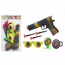 Іграшковий пістолет з мішенню та присосками BabyToys 969-15, 15 см