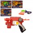 Дитячий іграшковий пістолет 118A-5-6 25 см, окуляри, м'які кулі-присоски, мішень