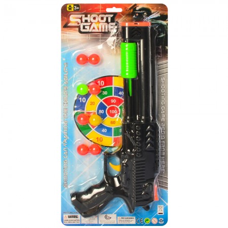 Іграшковий пістолет BabyToys 336-2 набір з мішенню та кульками, 33 см