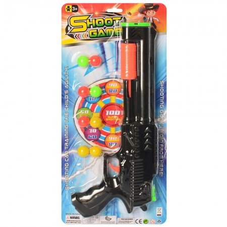 Іграшковий пістолет BabyToys 336-2 набір з мішенню та кульками, 33 см