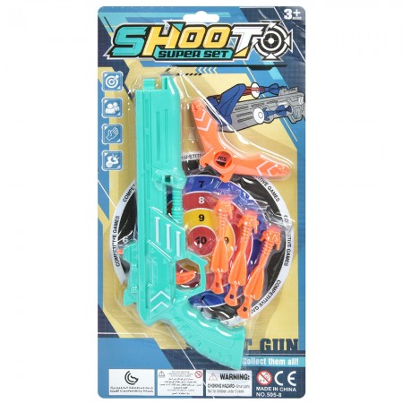 Игрушечный пистолет BabyToys 505-8 с мишенью и шарами на присосках, 21 см
