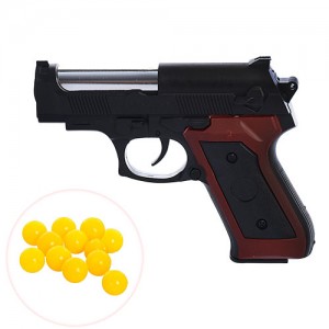 Детский игрушечный пистолет A238 14 см, на пульках
