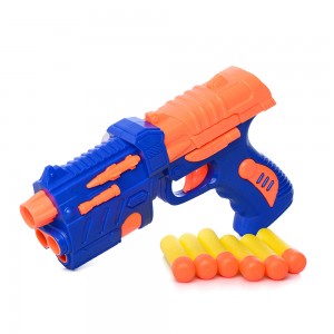 Детский игрушечный пистолет LS329-1 20см, мягкие пули 6шт