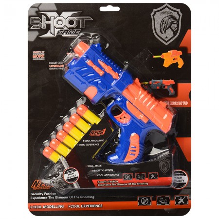 Игрушечный пистолет BabyToys LS329-1 с мягкими пулями Игрушечный пистолет BabyToys LS329-1 с мягкими пулями