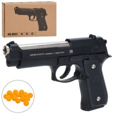 Пистолет M92B 21,5см, пластиковые шары, в кор-ке, 25,5-14-4см