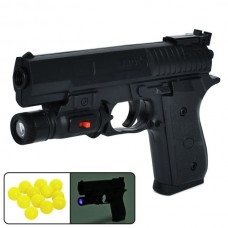 Пистолет BabyToys SP1-C+ со светом и пластиковыми шарами