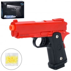 Пистолет V314-Red 19см, пластиковые шары, красный, в кор-ке, 23-17-4см