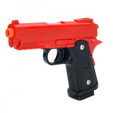 Пистолет V314-Red 19см, пластиковые шары, красный, в кор-ке, 23-17-4см Пистолет V314-Red 19см, пластиковые шары, красный, в кор-ке, 23-17-4см