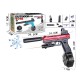 Дитячий іграшковий пістолет 817-2 оптичний приціл, лазер, 2 режими, глушник, орбізи, 3 магазини, від акумулятору 7.4 V, окуляри, в коробці