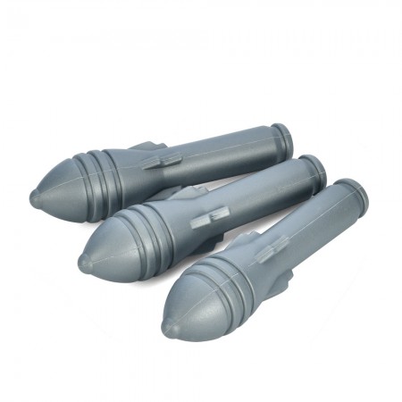 Іграшкова гармата BabyToys 223-2-4, 28 см, 3 снаряди в комплекті Іграшкова гармата BabyToys 223-2-4, 28 см, 3 снаряди в комплекті