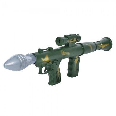 Іграшкова гармата BabyToys 729-115 зі світлом та снарядами, 30 см Іграшкова гармата BabyToys 729-115 зі світлом та снарядами, 30 см