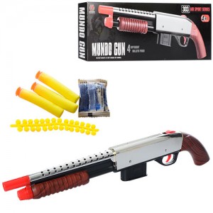 Детское игрушечное ружье 303 45, 5см, водяные пули, пули-присоски3шт, мягкие пули