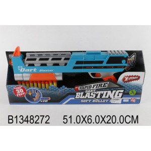 Детское игрушечное ружье 3837A 43см, пули-присоски 10шт