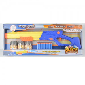 Дитяча іграшкова рушниця FX6048 59 см, мягкие пули, мишень банки