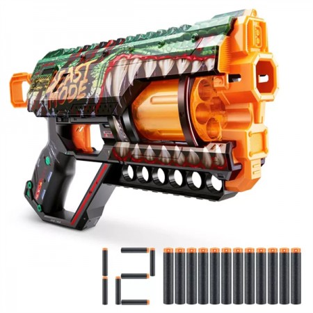 Скорострельный бластер X-Shot Skins Griefer Beast Out 12 мягких патронов 36561A Скорострельный бластер X-Shot Skins Griefer Beast Out 12 мягких патронов 36561A
