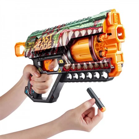 Скорострельный бластер X-Shot Skins Griefer Beast Out 12 мягких патронов 36561A Скорострельный бластер X-Shot Skins Griefer Beast Out 12 мягких патронов 36561A