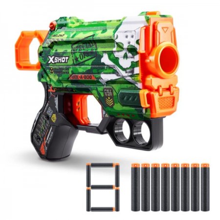 Швидкострільний бластер X-Shot Skins Menace Camo 8 патронів 36515A