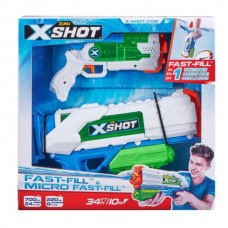 X-Shot Набор водяных бластеров Fast Fill Medium And Small, арт.56225 Объем – 500 мл;
Дальность выстрела – 10 метров.