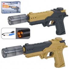 Водяной пистолет BabyToys 7208B 32см с аккумулятором и LED светом Водяной пистолет BabyToys 7208B 32см с аккумулятором и LED светом