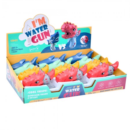 Водяной пистолет BabyToys 385-AB динозавр 13см набор 12шт Водяной пистолет BabyToys 385-AB динозавр 13см набор 12шт