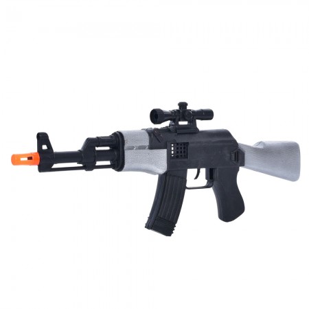 Игрушечный автомат BabyToys 225-13-14-15 трещотка 44см Игрушечный автомат BabyToys 225-13-14-15 трещотка 44см