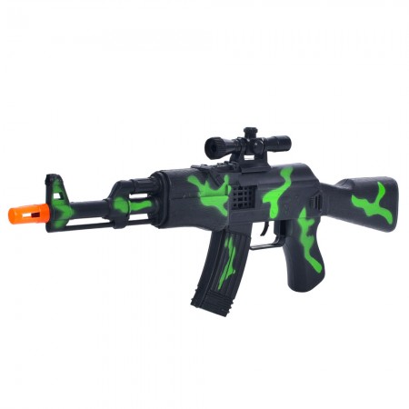 Игрушечный автомат BabyToys 225-13-14-15 трещотка 44см Игрушечный автомат BabyToys 225-13-14-15 трещотка 44см