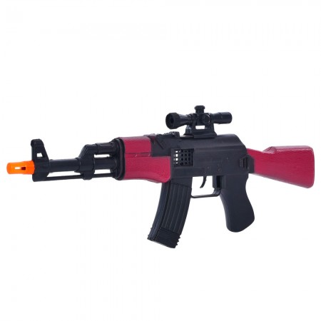 Игрушечный автомат BabyToys 225-13-14-15 трещотка 44см Игрушечный автомат BabyToys 225-13-14-15 трещотка 44см