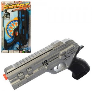 Детский игрушечный пистолет 004A-2-3 23 см, трещотка
