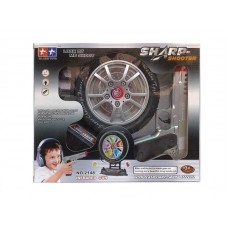 Детский пистолет со звуком и светом, мишень-колесо BabyToys
