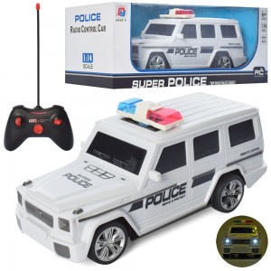 Полицейская машина 0855-122 на радиоуправлении, батарейки, резиновые колеса