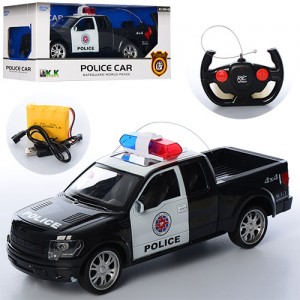 Поліцейська машина 3699-Q9 на радіоуправлінні, акумулятор, гумові колеса