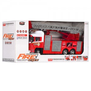 Пожарная машина 666-117A на радиоуправлении, аккумулятор 33см, звук, свет, рез.колеса