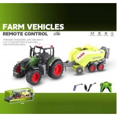 Радиоуправляемый трактор BabyToys YJ 142-3 с прицепом, аккумулятор