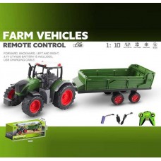 Радиоуправляемый трактор BabyToys YJ 142-35 с прицепом