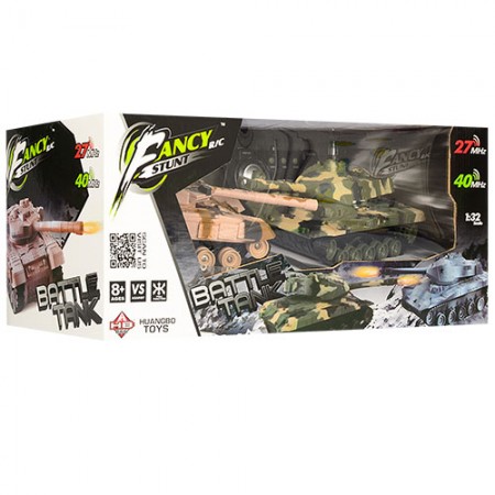 Радіокеровані танки BabyToys HB-DZ03 зі світлом і звуком