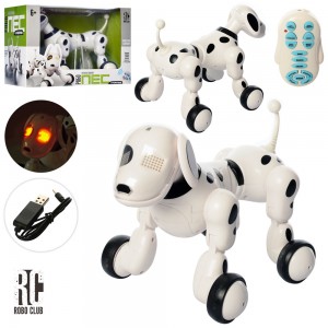 Собака RC 0006 на радіокеруванні, 23 см, акумулятор, ходить, танцює, музика, світло