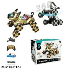 Радиоуправляемая собака трюкач BabyToys YB8366 со светом и музыкой Радиоуправляемая собака трюкач BabyToys YB8366 со светом и музыкой