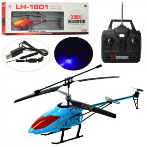 Вертоліт LH-1601 на радіокеруванні, акумулятор 46см, гіроскоп, світло, 3, 5 канал, USBзарядн, 2цв