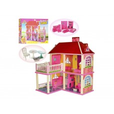 Кукольный домик 2 этажа 6980 83, 63 см, мебель и 5 комнат, Limo Toy